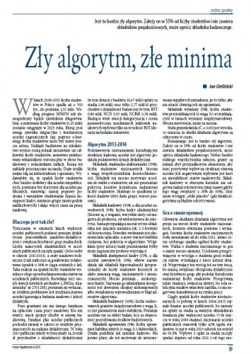 Zły algorytm, złe minima