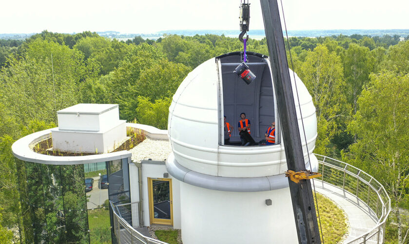 Teleskop ASA600 w Obserwatorium Uniwersytetu w Białymstoku